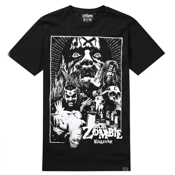 Killstar x Rob Zombie ✦ Co-Pilot Graphic T-Shirt ✦ Hellbilly Deluxe Collab M NWT - Picture 3 of 4